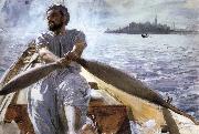 Anders Zorn Kaik oarsman oil painting artist